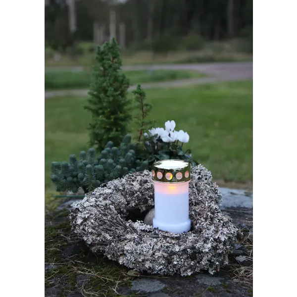LED Gravljus Serene vitt H13,5cm