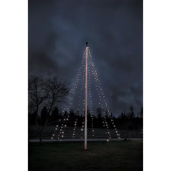 Flaggstångsbelysning LED 'Crispy Ice White' 7m