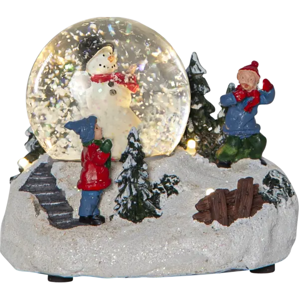 Inomhusdekoration Winterville Multi snöglob snögubbe
