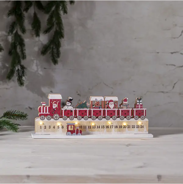 Inomhusdekoration Jolly Multi tåg kalender