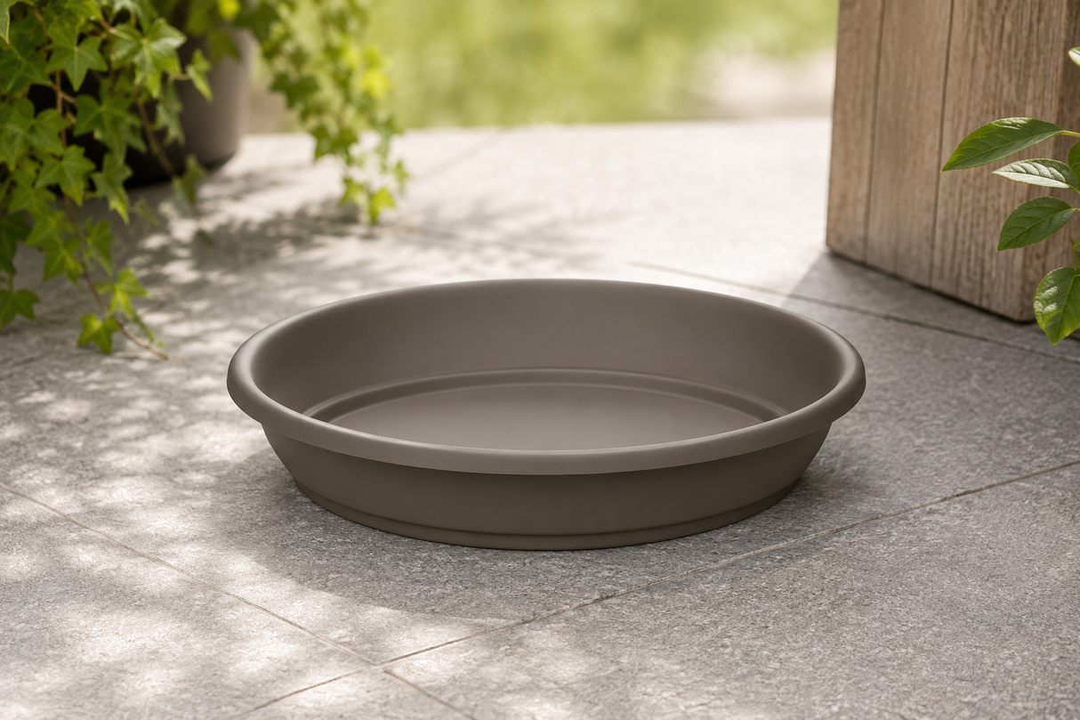 Krukfat Aura Round Saucer D40cm SAND
