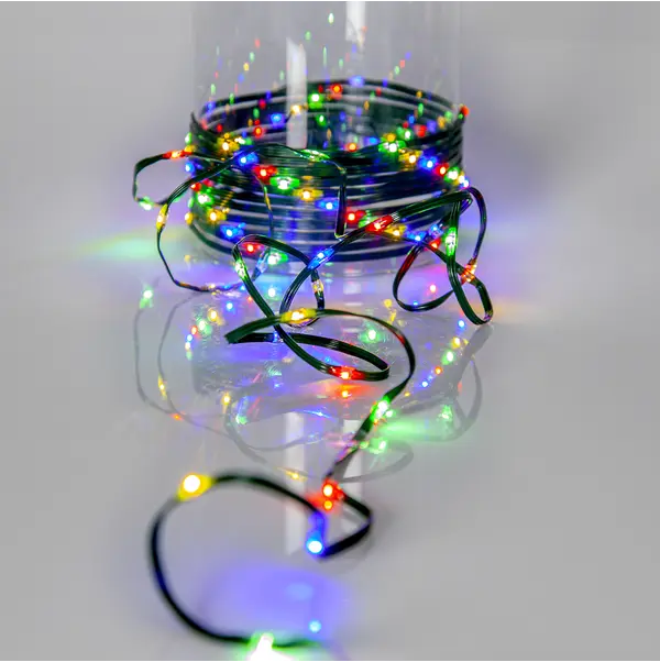 Ljusslinga LED 'Dew Drop Micro Multi' 15m