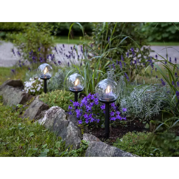 Gångbelysning Solcell 'Globe' 3-pack