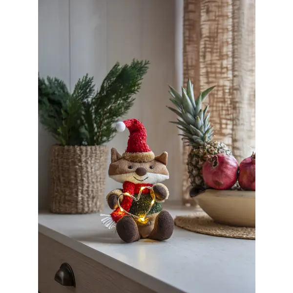 Dekorationsfigur Joylight Brun räv