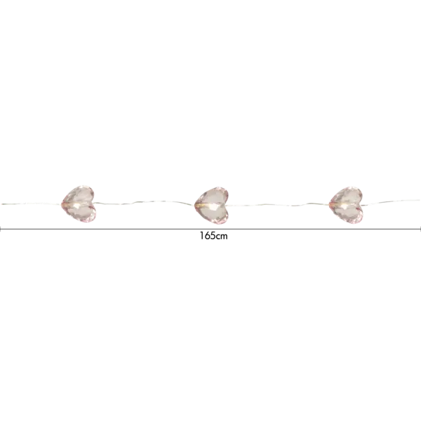 Ljusslinga Batteri 'Valentine' 165cm