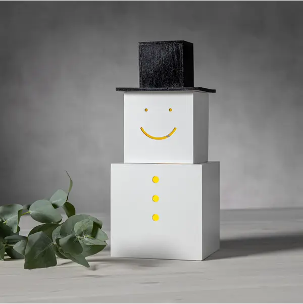 Inomhusdekoration SNOWMAN Vit