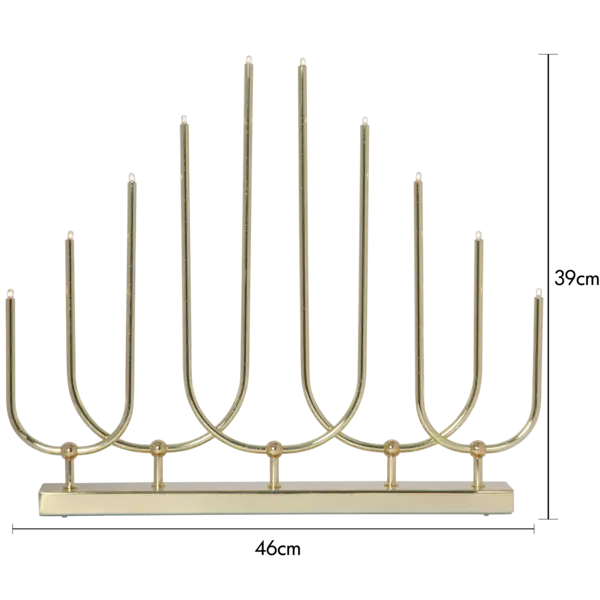 Ljusstake Novum Mässing metall 10L