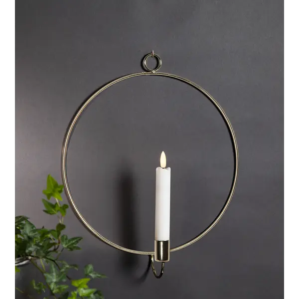 Inomhusdekoration Flamme Ring Mässing vägg 34 cm