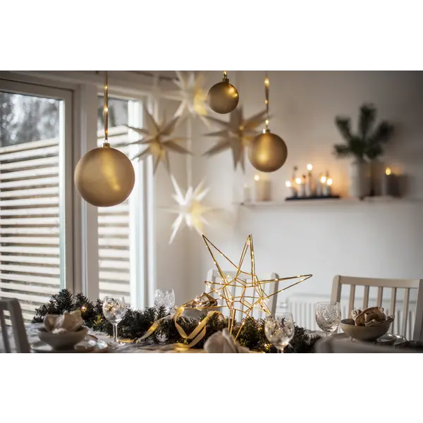 Glaskula Bliss Guld 15cm