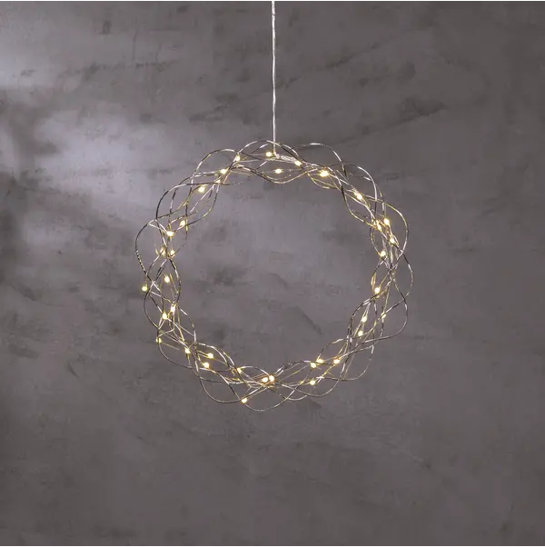 Krans Curly Silver 30cm