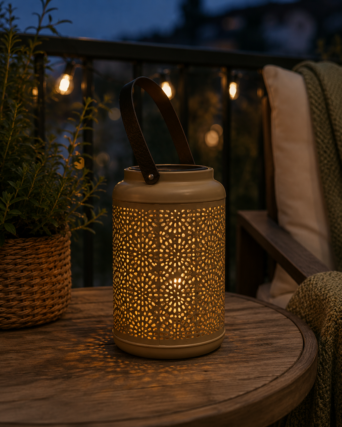 Metallykta LED12x18cm Guld