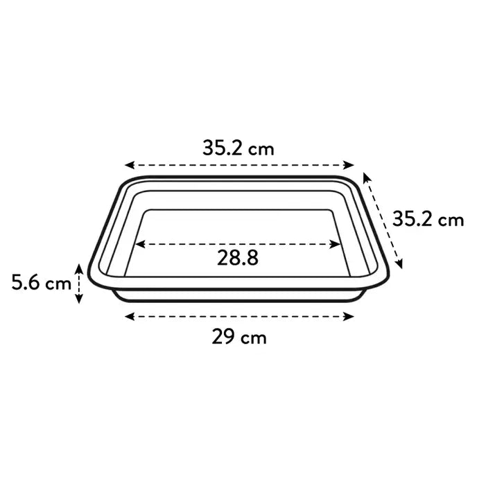 Universal Fat Square 35cm Terracotta