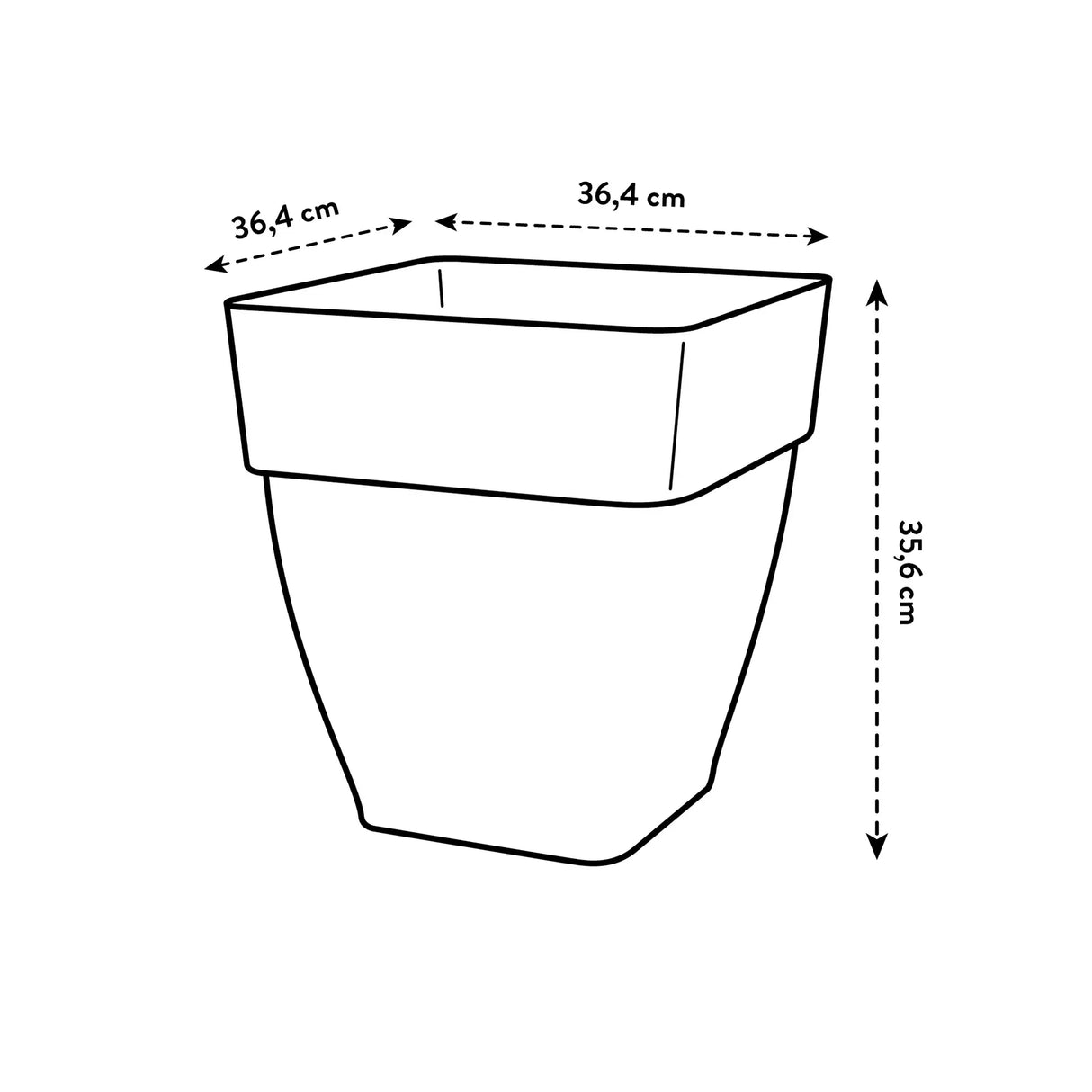 Vibia 'Campana Square' 37cm - Living Concrete