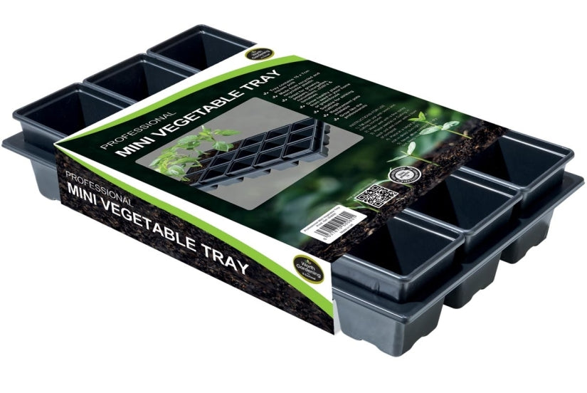 Krukset Fyrkantig med 15st 7cm planteringskrukor