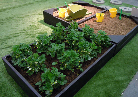 Pallkragar som jordgubbsland och sandlåda i trädgården – smart kallbänk/drivbänk som förlänger odlingssäsongen, frigör plats i växthuset och passar för tidig sådd, förkultivering och avhärdning med enkel ventilation.