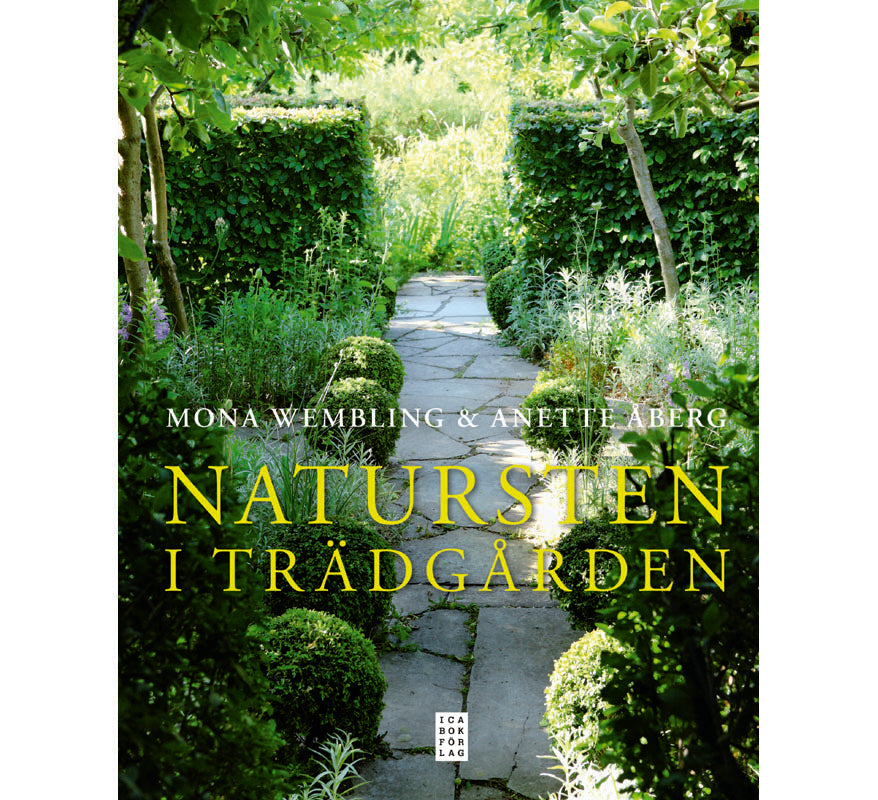 Natursten i trädgården – trädgårdsdesign med gångar av sten, murar, trappor, upphöjda planteringar och vatteninslag; stenbumlingar och växter. Inspiration av Mona Wembling & Anette Åberg.