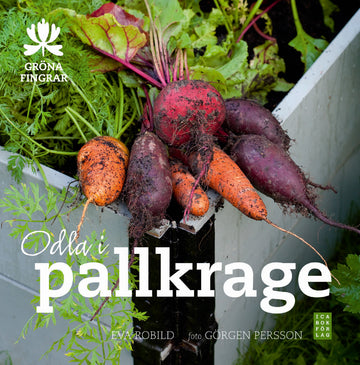 Odla i pallkrage – pallkrageodling i upphöjd bädd med grönsaker, örter och blommor; enkel för nybörjare på små ytor, med bättre dränering, täckodling, kompost och näringsrik jord.
