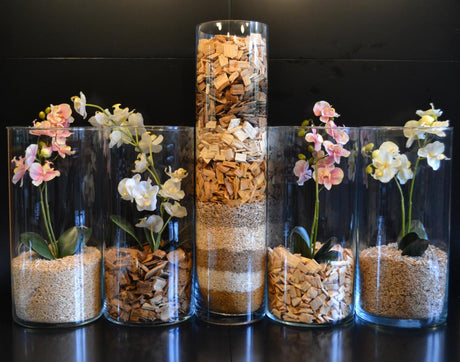 Tjust Green dekorflis från certifierade skogar – ek, lönn och asp – miljövänlig biprodukt för trädgård och inredning; fuktbindning, ogräsdämpning (Elmia Garden 2012)