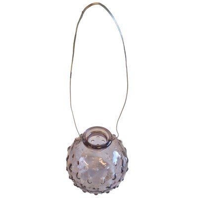 Glasvas med handtag -  Grå
