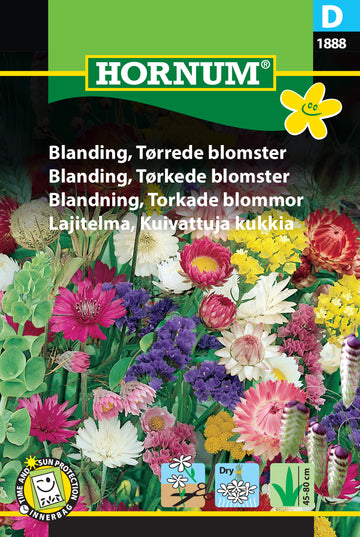 Blomsterprakt Mix 'Torkade Blommor' frö