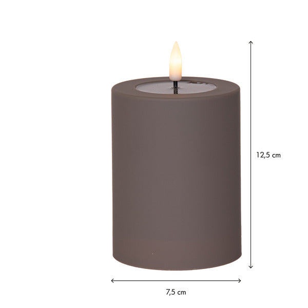 LED Blockljus Flamme Soft Mullvad 7,5x12,5 cm