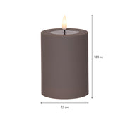 LED Blockljus Flamme Soft Mullvad 7,5x12,5 cm