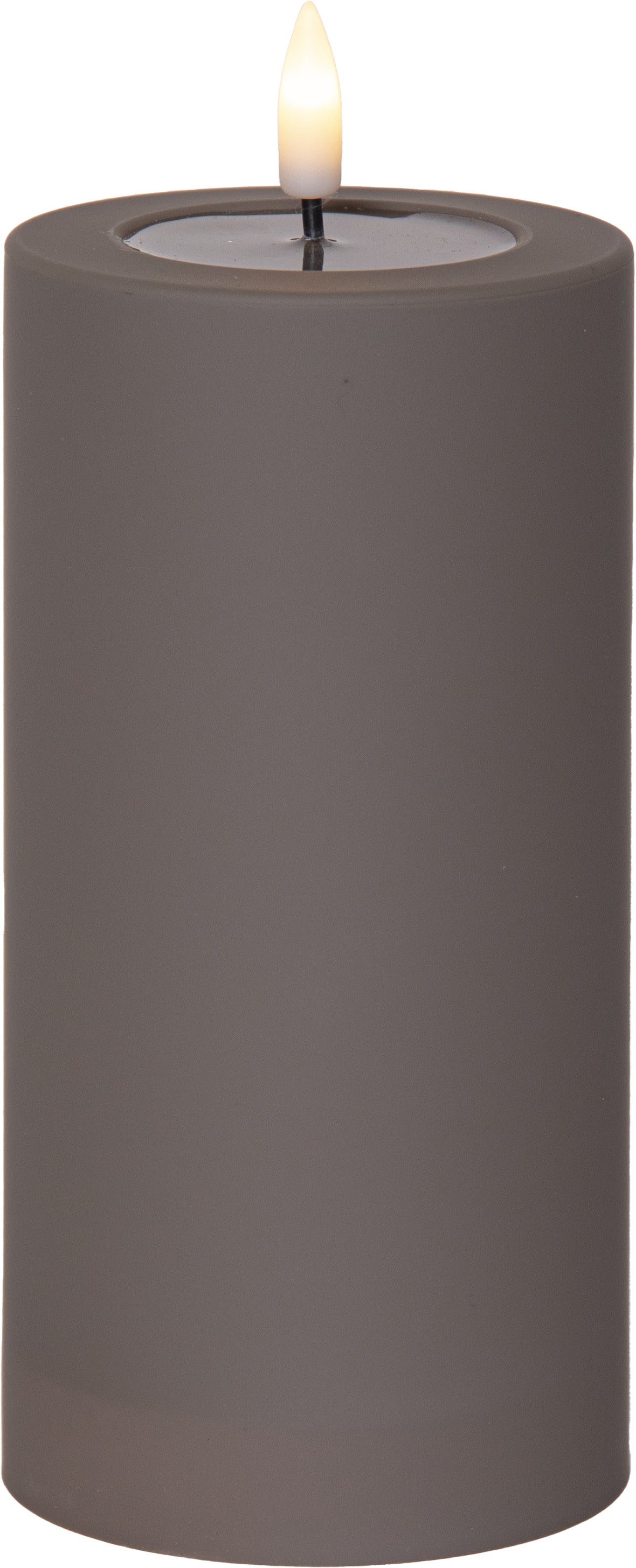 LED Blockljus Flamme Soft Mullvad 7,5x17,5 cm