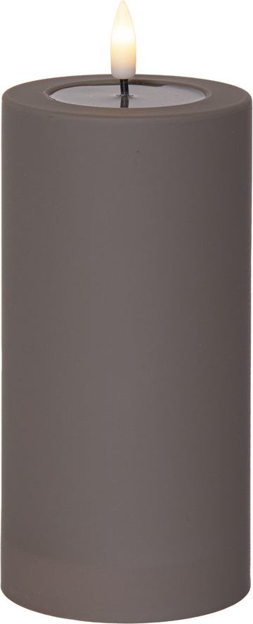LED Blockljus Flamme Soft Mullvad 7,5x17,5 cm