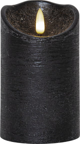 LED Blockljus Flamme Rustic Svart 7,5x12,5 cm