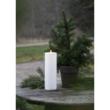 LED Ljus Flamme Rak Vit 10x32,5 cm