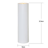 LED Ljus Flamme Rak Vit 10x37,5 cm