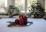 Blockljus LED 'Flamme' Röd H15cm