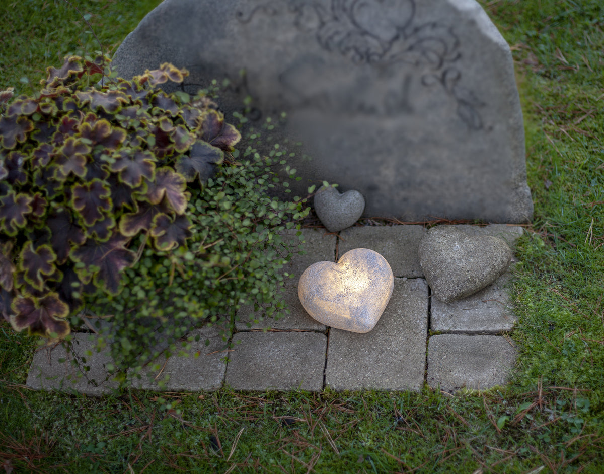 LED Gravljus Memoria Grå 12x8 cm