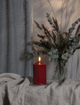 Blockljus LED 'Flamme' Röd H15cm