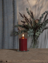 Blockljus LED 'Flamme' Röd H15cm