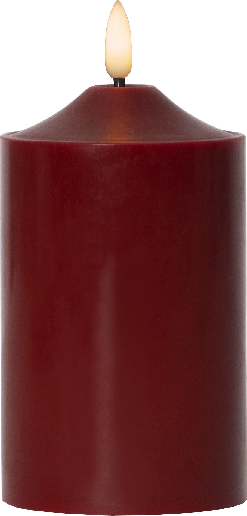 Blockljus LED 'Flamme' Röd H15cm