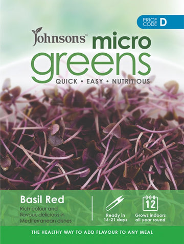 Microgreens 'Basilika Röd'