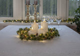 LED Blockljus 'Flame' Vit H15cm