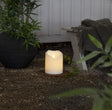 LED Blockljus Flamme Grand Vit 16x20 cm
