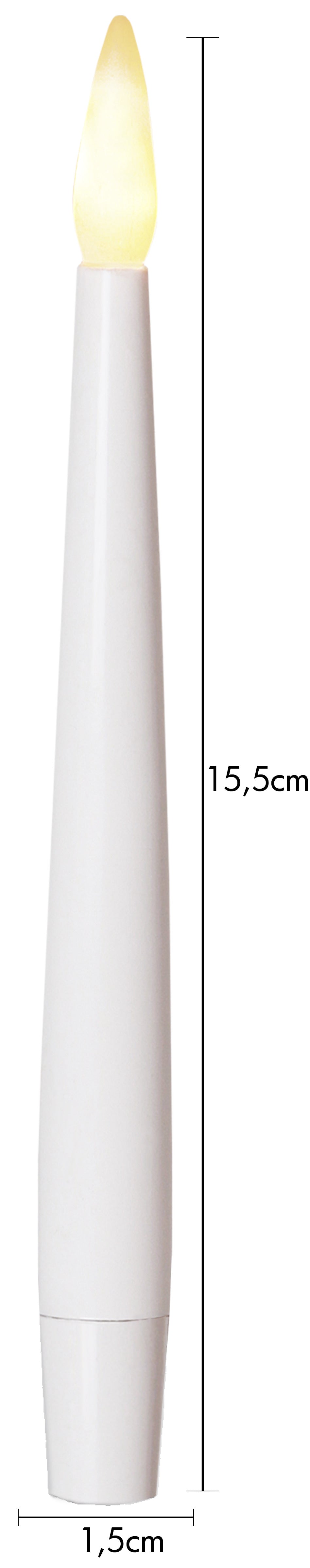 LED Antikljus 4-pack Paulina Vit 15,5 cm