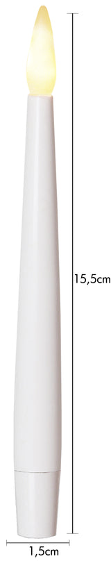 LED Antikljus 4-pack Paulina Vit 15,5 cm