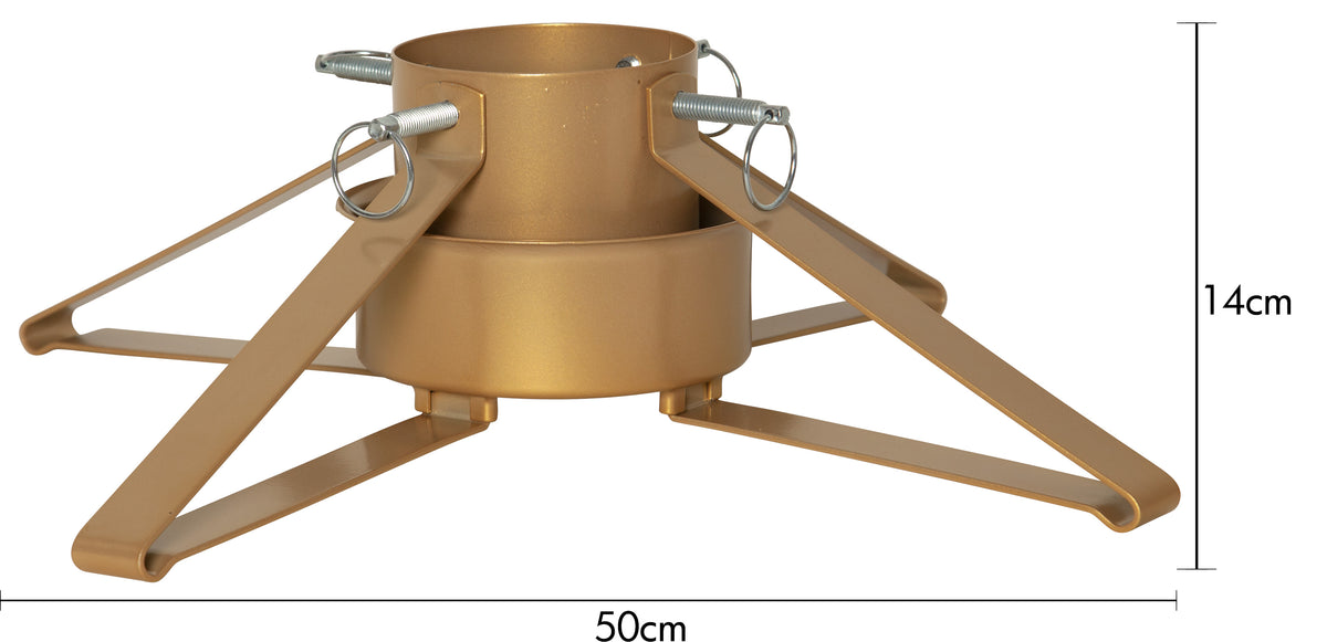 Julgransfot Granig Gold Guld metal 50x14 cm