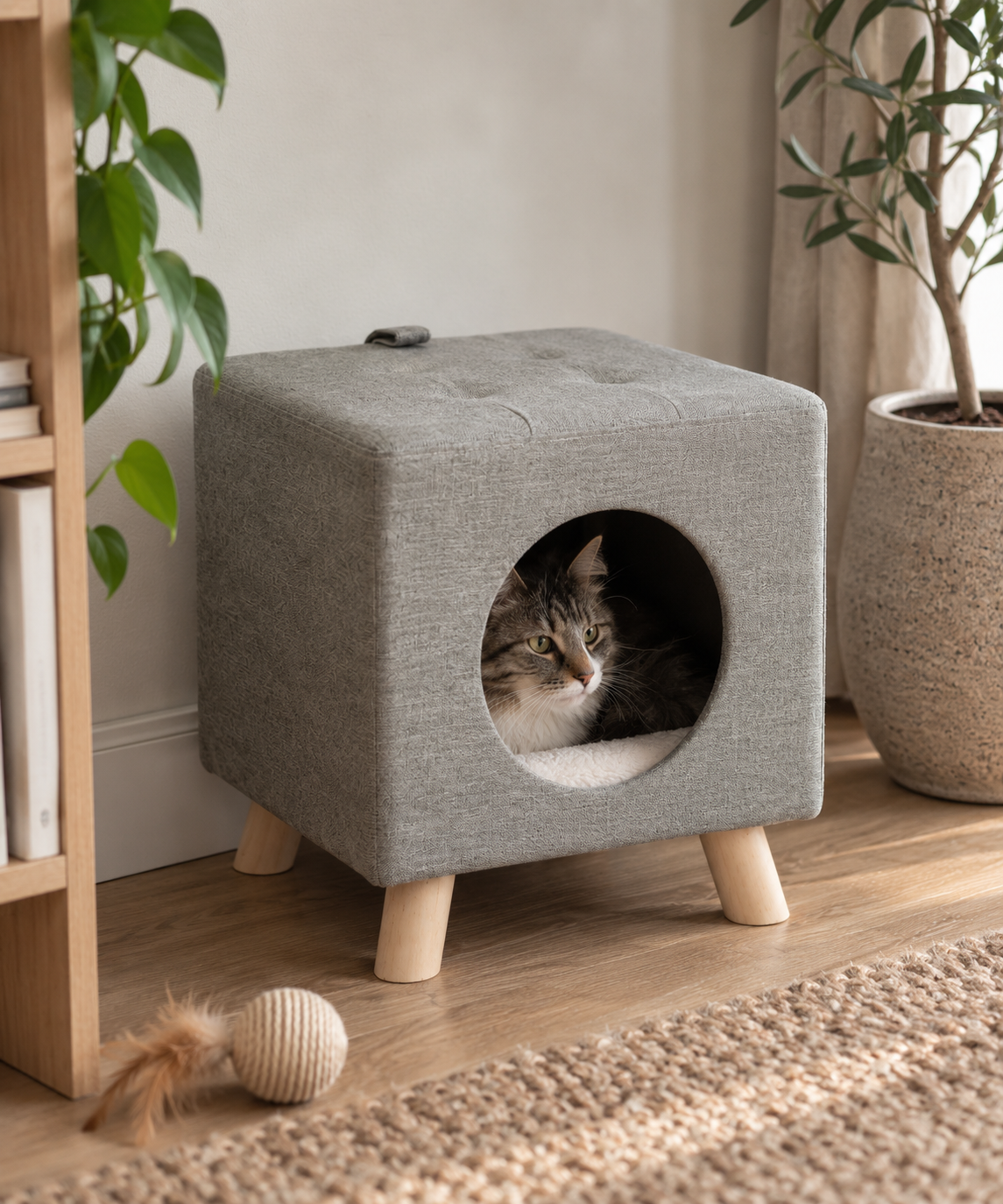 Kattgrotta grå