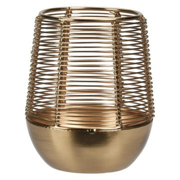 Lykta 'Wire' Guld H12cm