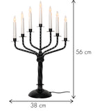Ljusstake Bore Svart metall 7L