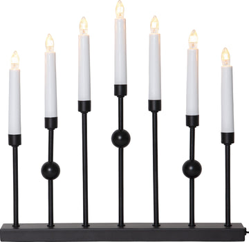 Ljusstake Gustavo Svart metall 7L