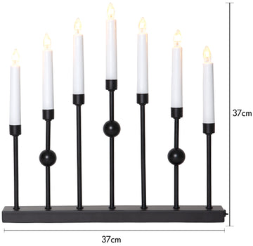 Ljusstake Gustavo Svart metall 7L
