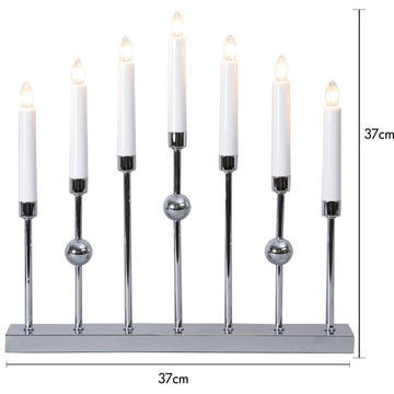 Ljusstake Gustavo Krom metall 7L