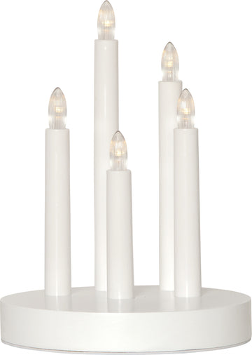 Ljusstake Doris Vit B/O 5L