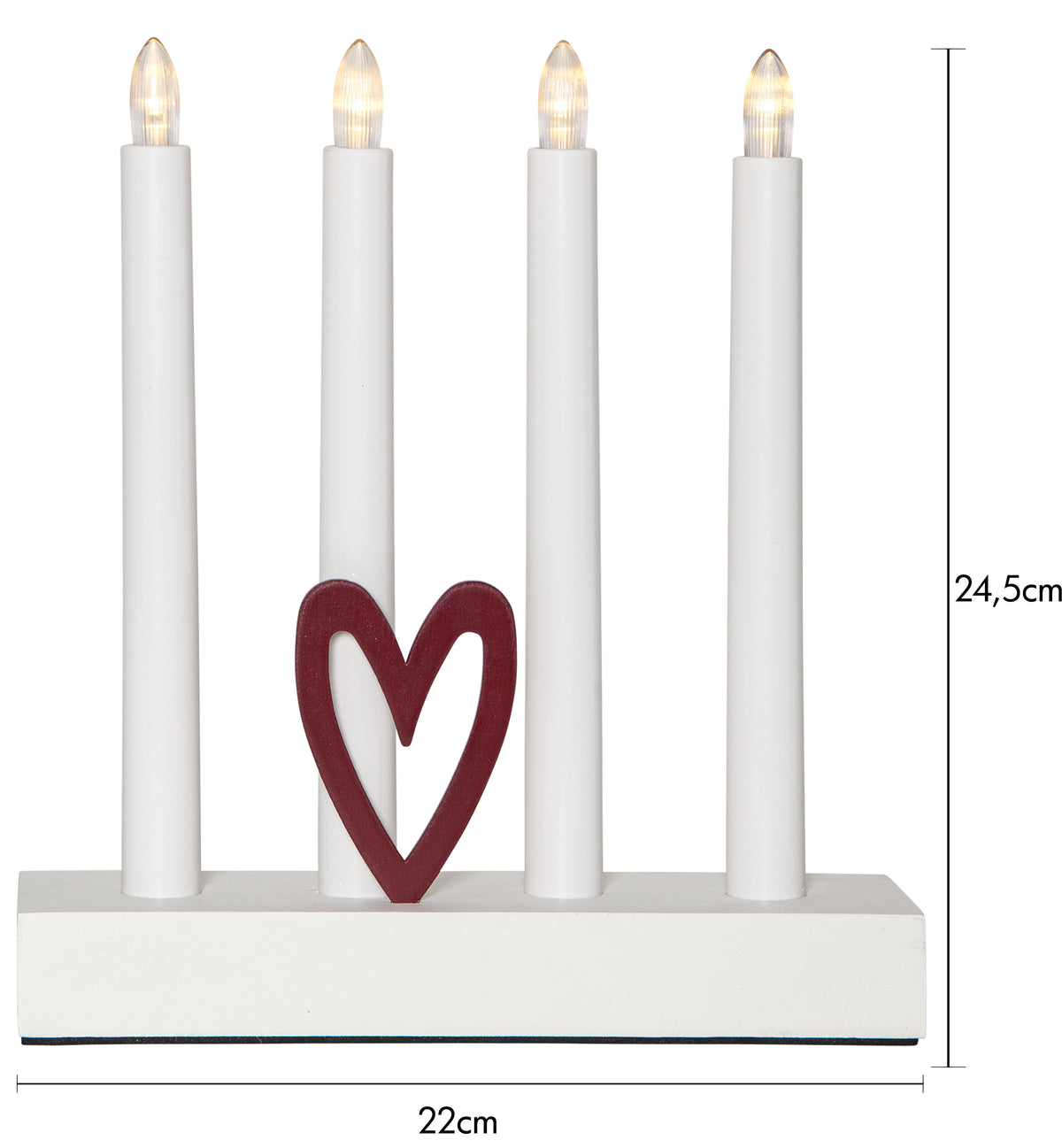 Ljusstake Hilma Vit B/O 4L